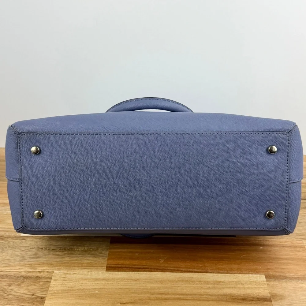 Kate Spade Cameron Street Blue Saffiano Leather Dome Satchel Bag Purse